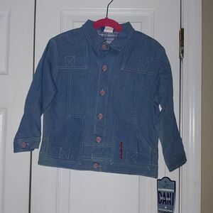DANI  100% authentic Cotton denim England jean jacket  Sz 5 NWT